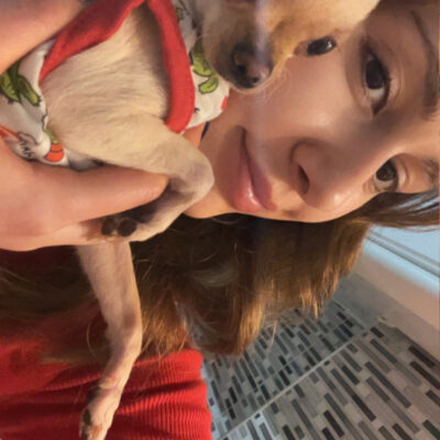 Minik köpek ve mutlu çocuk, evde sevimli ve enerjik küçük köpek ile vakit geçiyor, dostluk fotoğrafı, evcil hayvan sevgisi ve çocuklar için uygun köpekler arayanlar için ideal.